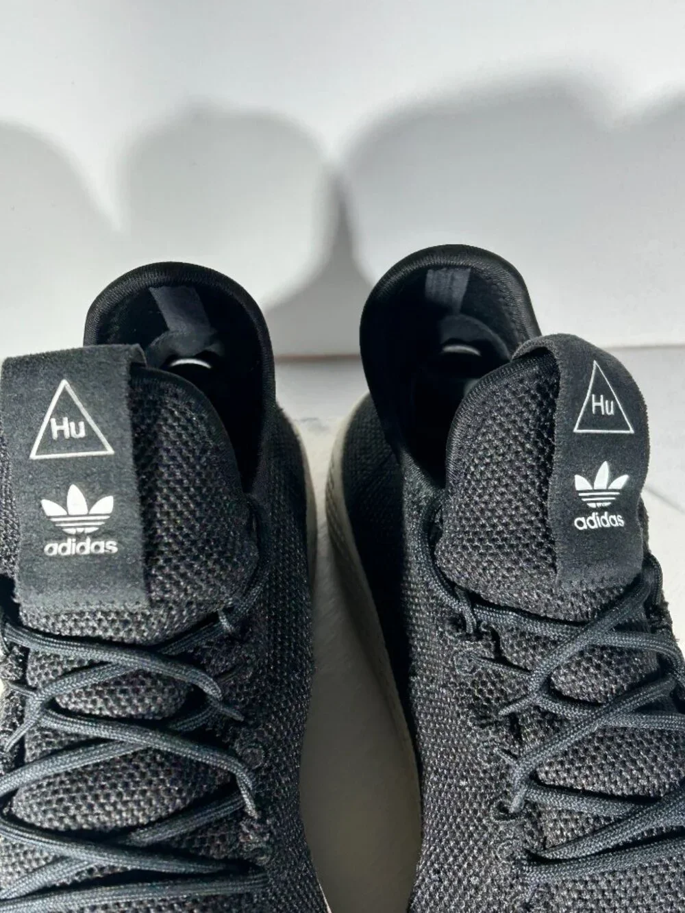 Adidas Pharrell Williams Shoes Mens Size 11 HU Core Black Tennis Sneakers Gym - Picture 3 of 12